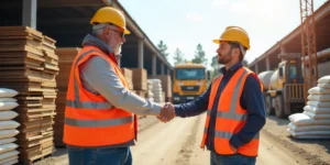 workers shaking hand with each other