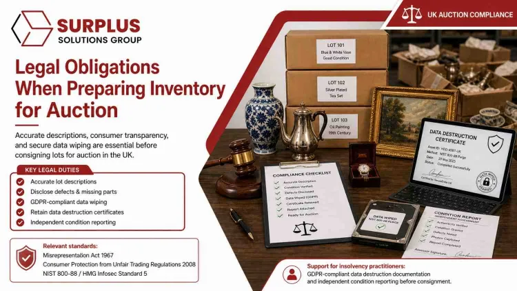 Preparing Inventory for Auction in the UK