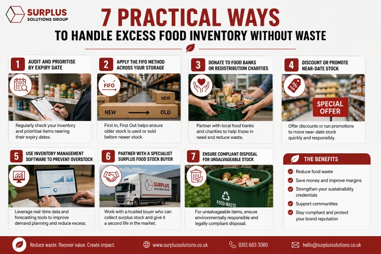 7 Practical Ways to Handle Excess Food Inventory Without Waste
