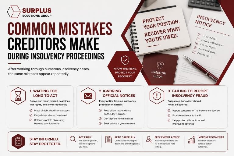 Common Mistakes Creditors Make During Insolvency Proceedings