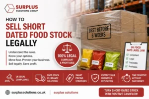 How to Sell Short Dated Food Stock Legally
