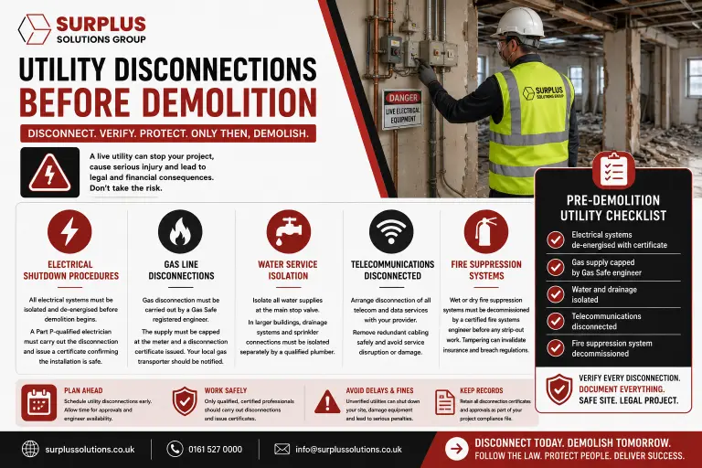 Utility Disconnections Before Demolition