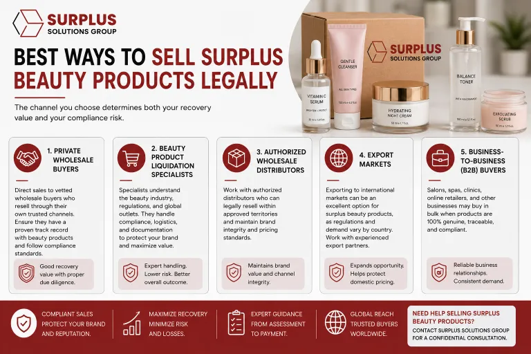 Best Ways to Sell Surplus Beauty Products Legally