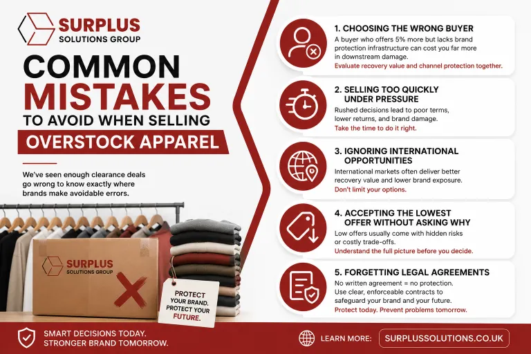Common Mistakes to Avoid When Selling Overstock Apparel